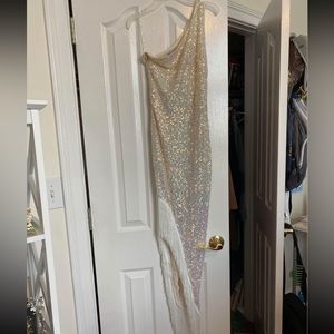 one strap formal dress